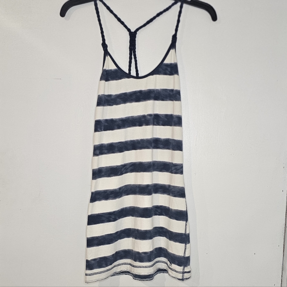Abercrombie & Fitch Blue and White Striped Tank